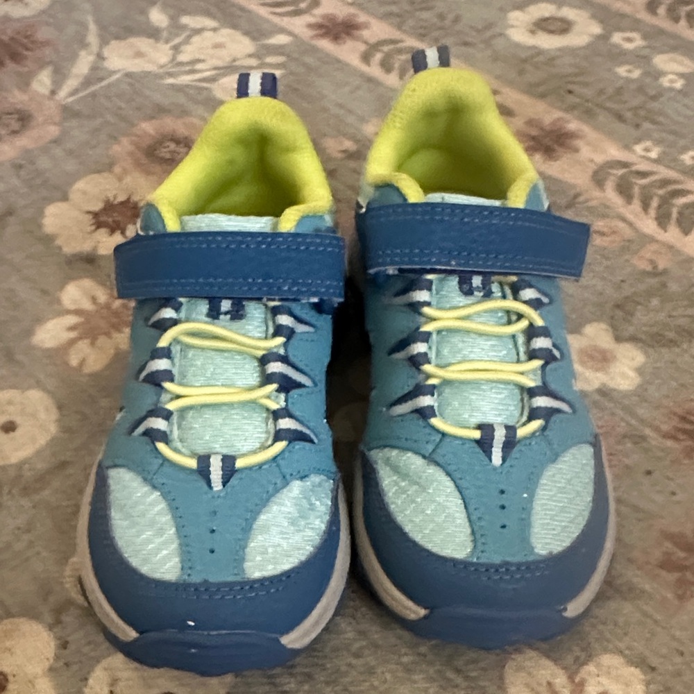 Merrell Kids Blue and Lime Athletic Sneakers